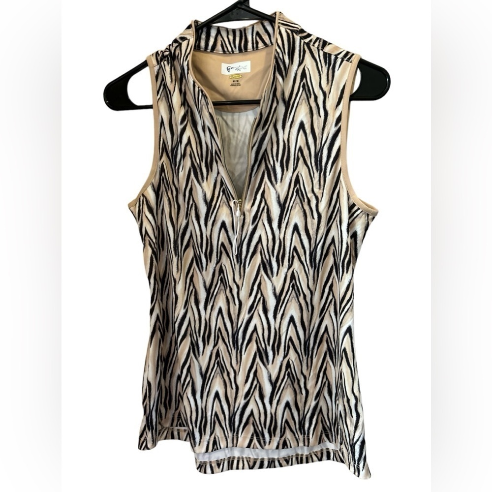 Gymshark Animal print blouse tank size Medium